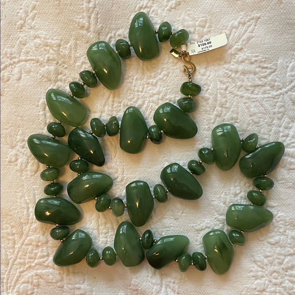 Kenneth Jay Lane Forest Green Necklace